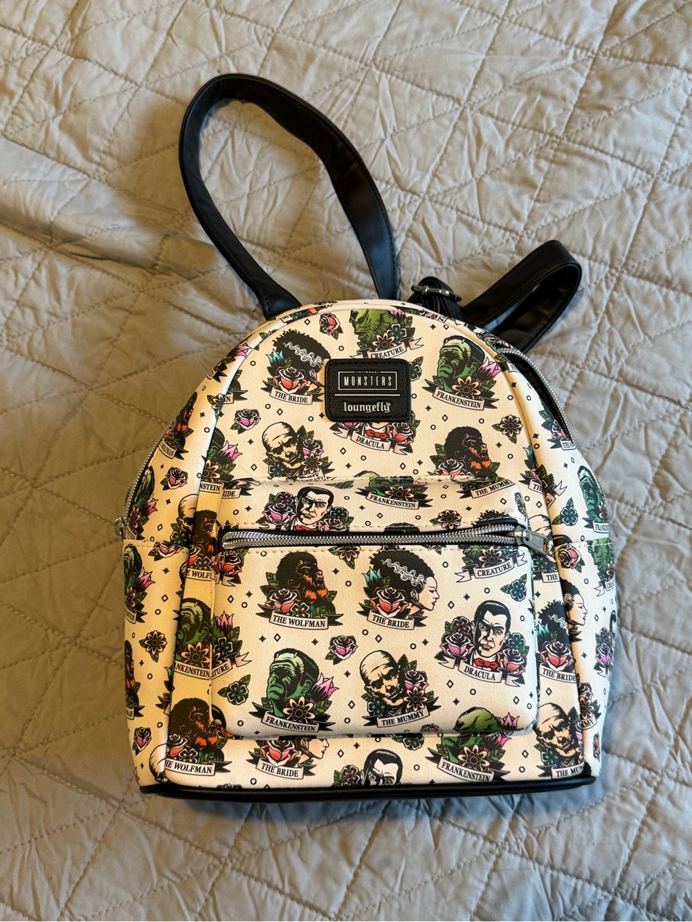 Loungefly Universal Monsters Tattoo Art Mini Backpack